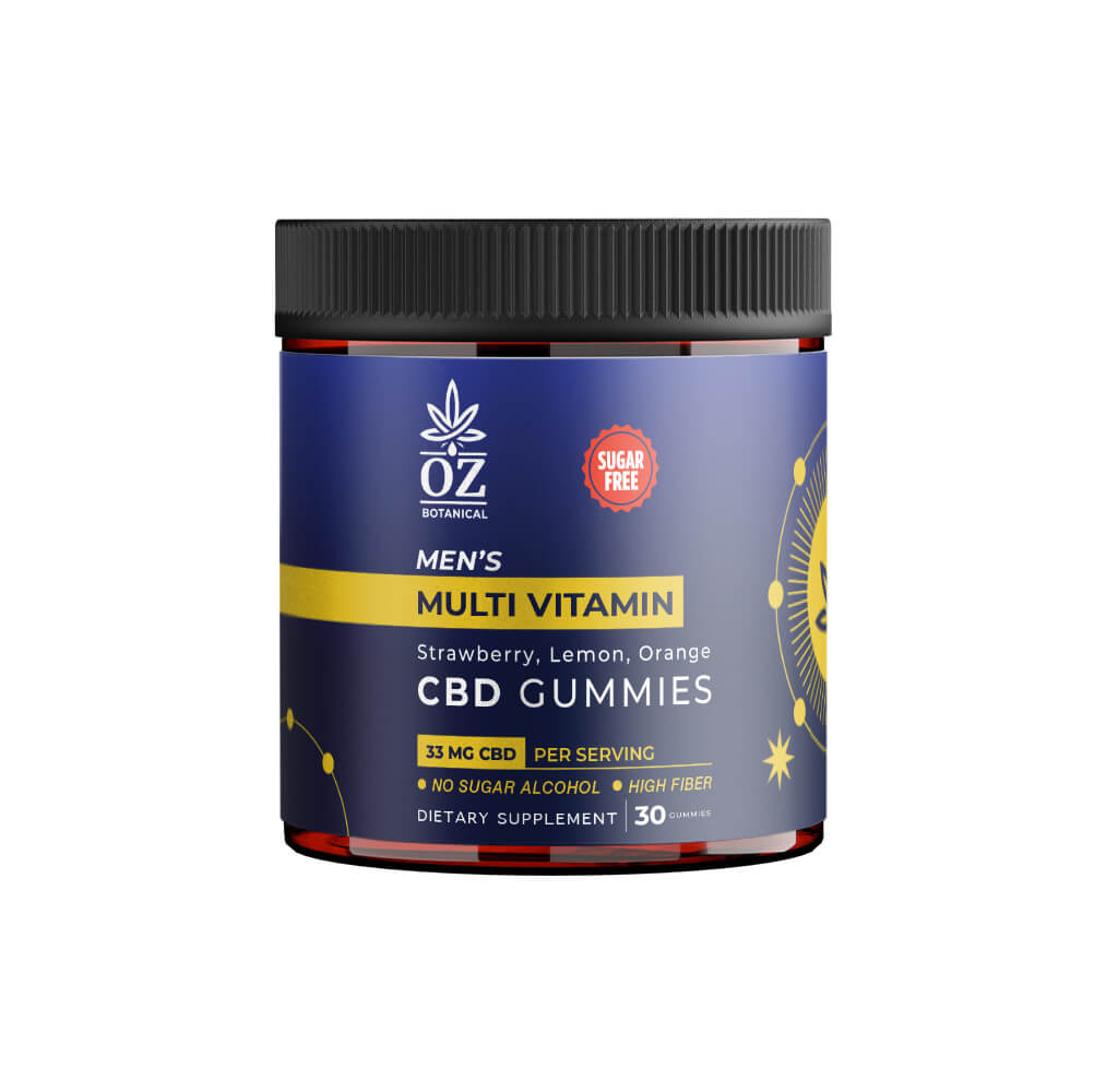 Men's Multi Vitamin CBD Gummies - 33mg
